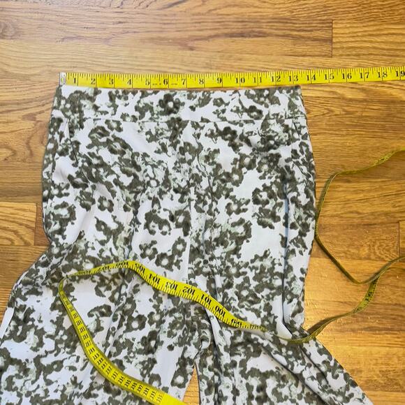 Open Edit Womens Small Olive Blue Cosmic Floral Pull on Pants Printed Abstract - Picture 2 of 11